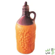 بطری آب سفالی (مدل: استوانه ای)