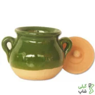 دیزی خوری سفالی سبز
