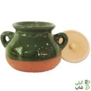 دیزی خوری سفالی لعاب دار