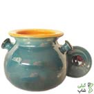 دیزی خوری سفالی لعاب دار (سایز: کوچک)