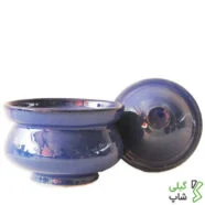 قندان سفالی ساده (رنگ: بنفش)