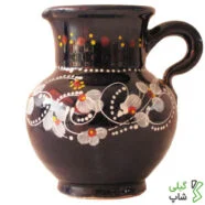سس خوری سفالی طرح دار (بنفش)
