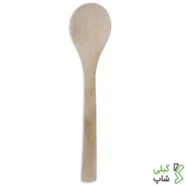 قاشق چوبی متوسط (بسته بندی: 6 عددی)