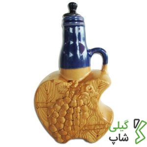 بطری آب سفالی (مدل: طرح apple)