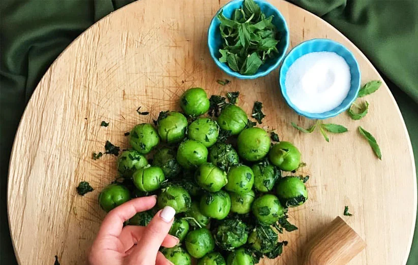 طرز تهیه نمک سبز گیلان