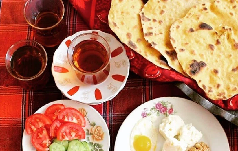 طرز تهیه نان خلفه گیلان