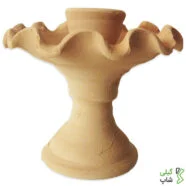 خرید شمعدان سفالی خام لب چین