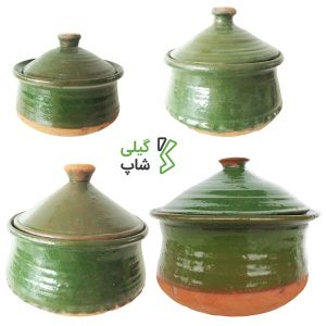 پک کامل گمج سفالی لعاب دار