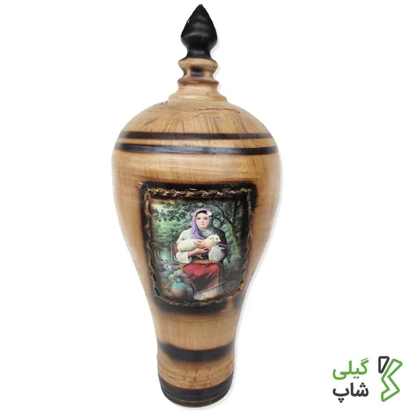 قلک سفالی طرح دار بزرگ (1) خرید قلک سفالی طرح دار خیلی بزرگ