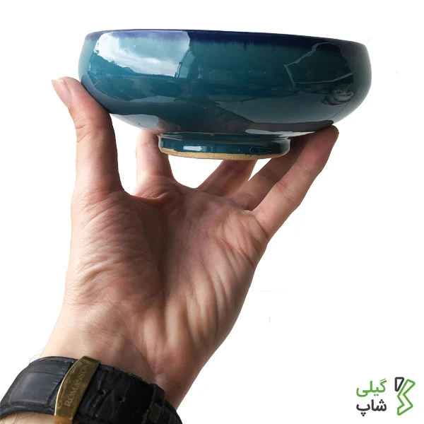 23425522 ظرف دیزی خوری سفالی (آبی فیروه ای)