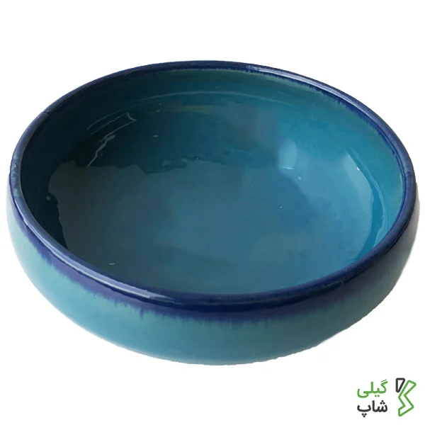 23525555 ظرف دیزی خوری سفالی (آبی فیروه ای)