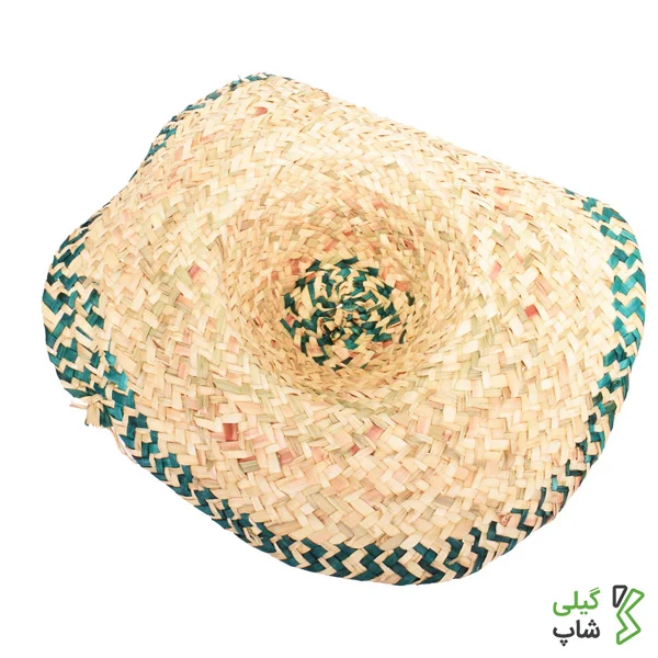 456547777 کلاه حصیری مدل لبه های رنگی