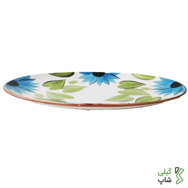 09384 دیس سفالی طرح گل کد D-04