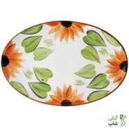 دیس سفالی طرح گل کد D-06