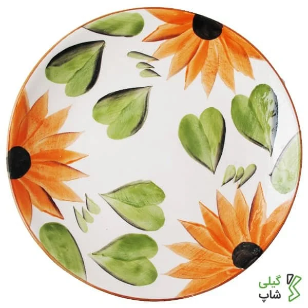 B-2 (1)-min بشقاب سفالی طرح گل آبرنگی کد B-03