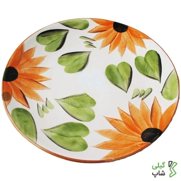 B-2 (2)-min بشقاب سفالی طرح گل آبرنگی کد B-03