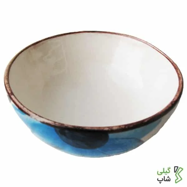 m-1 (4)-min ماست خوری سفالی طرح گل آبرنگی کد m-01