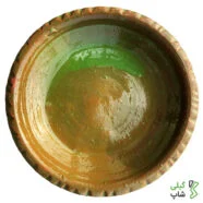 ماهیتابه سفالی لعاب دار بزرگ