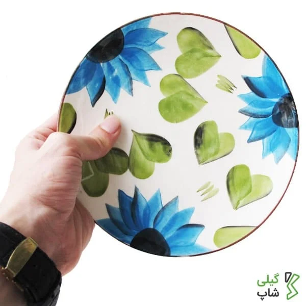 p-3 (1)-min پیش دستی سفالی طرح گل آبرنگی کد p-01