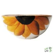 ترشی خوری سفالی طرح گل آبرنگی کد t-02
