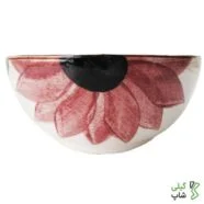 ترشی خوری سفالی طرح گل آبرنگی کد t-03