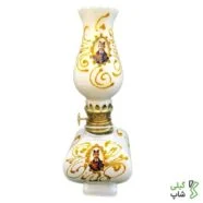 چراغ نسوز سفید 23cm طرح شاه عباسی | کوچک