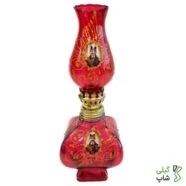 چراغ نسوز قرمز 23cm طرح شاه عباسی | کوچک