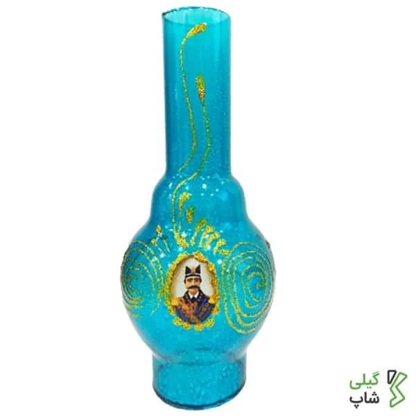 چراف فیروزه ای بزرگ (1)-min چراغ نسوز فیروزه ای 43cm طرح شاه عباسی | بزرگ