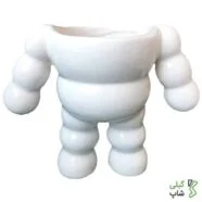 گلدان سفالی طرح آدم آهنی کد g-004