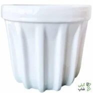 گلدان سفالی طرح خط دار برجسته بزرگ کد g-017