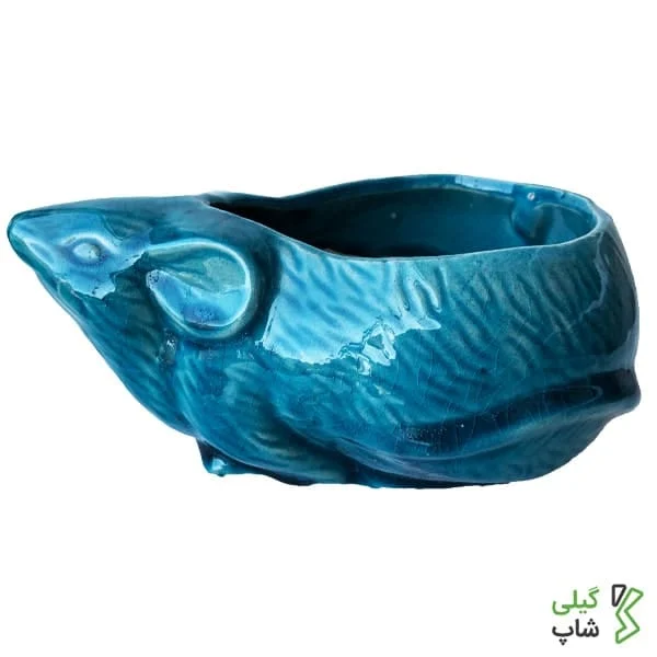 گلدان سفالی طرح موش (2) گلدان سفالی طرح موش