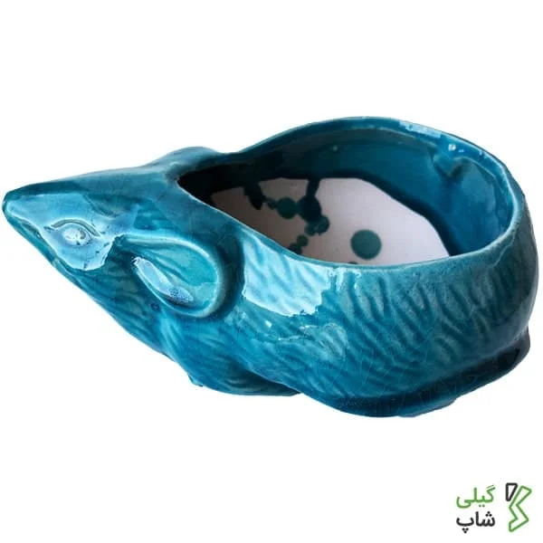 گلدان سفالی طرح موش (3) گلدان سفالی طرح موش