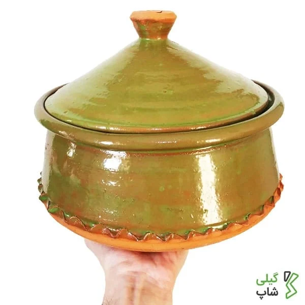 گمج سفالی لعاب دار بزرگ 10 نفره (1) گمج سفالی لعاب دار بزرگ 10 نفره