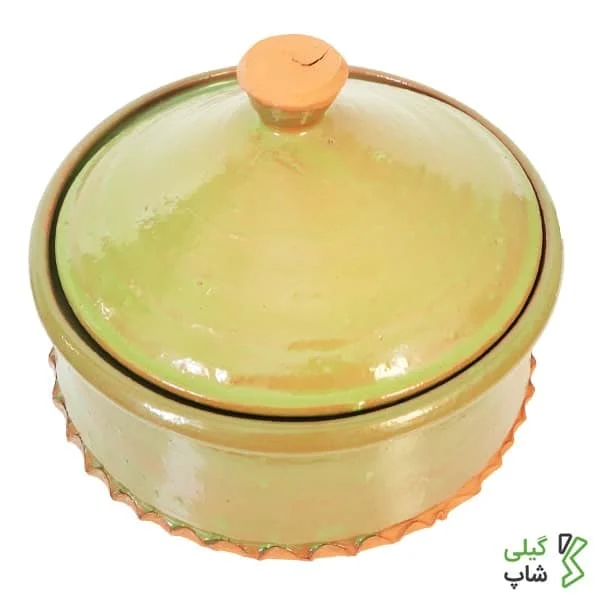 گمج سفالی لعاب دار بزرگ 10 نفره (3) گمج سفالی لعاب دار بزرگ 10 نفره